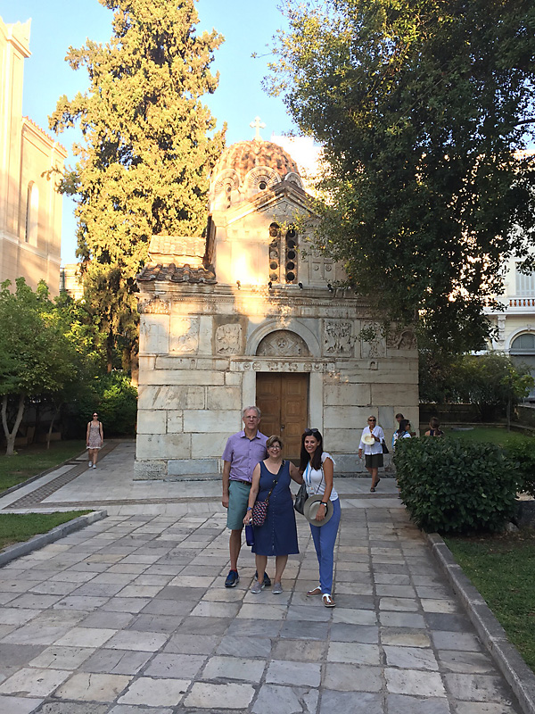 by the byzantine churches of Athens